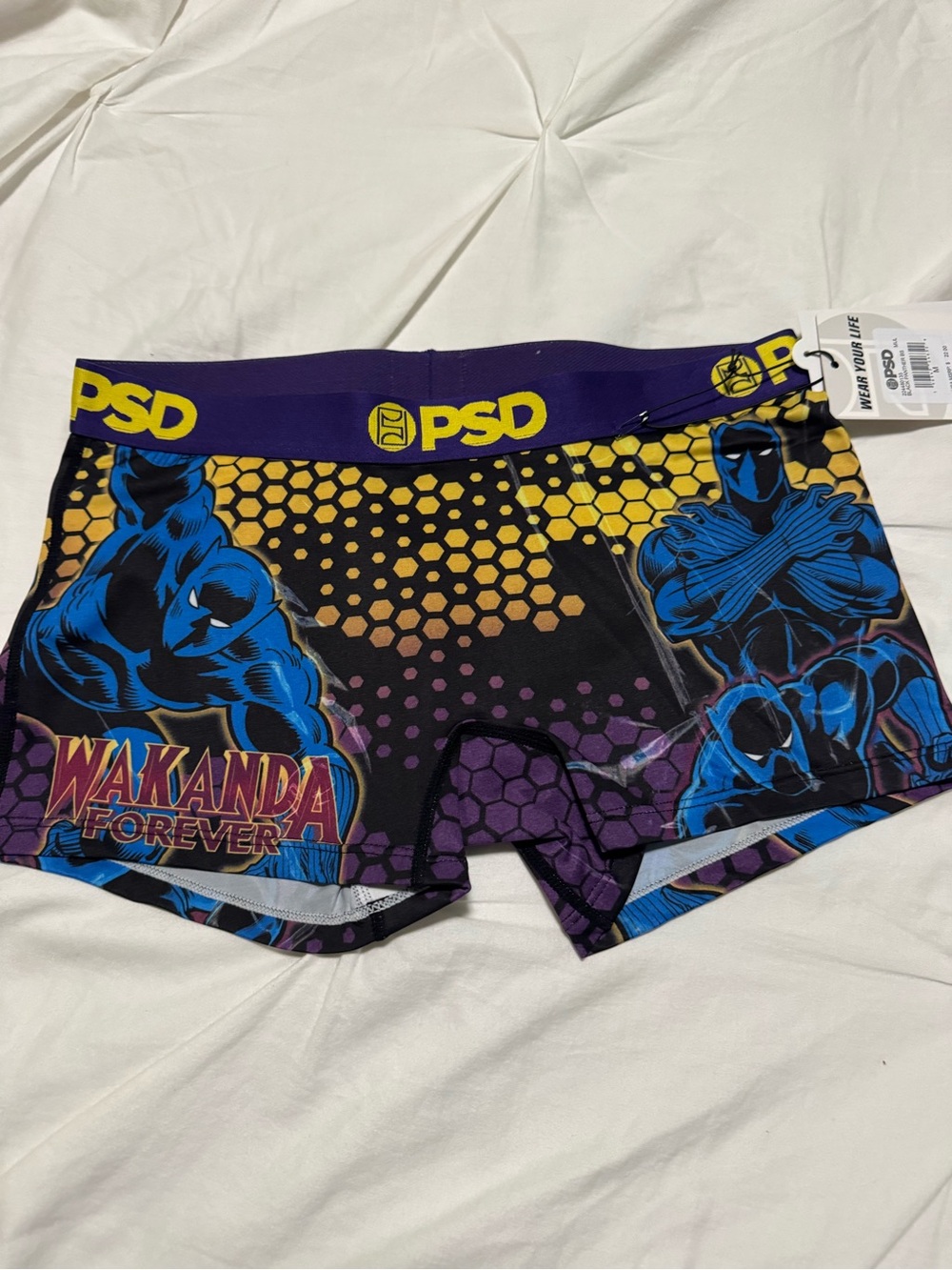 New PSD marvel black panther boyshort underwear Sz M